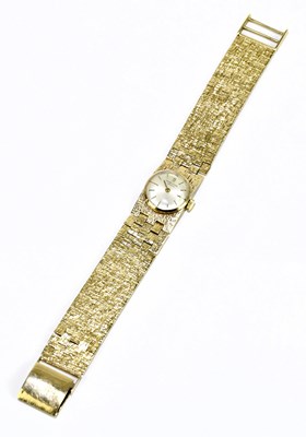Lot 1656 - FAVRE-LEUBA; a lady’s 9ct gold wristwatch, the...