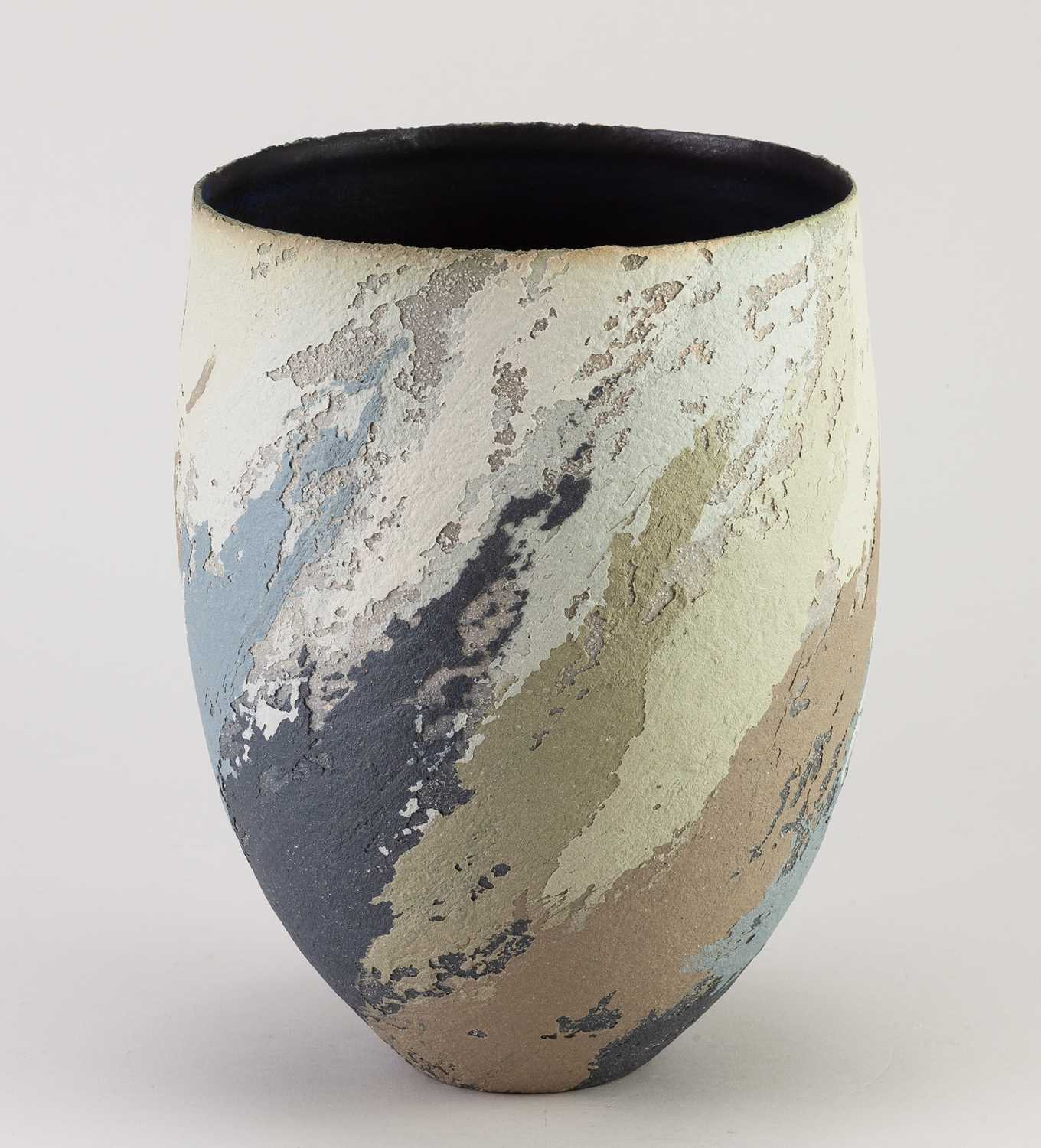 Lot 20 - CLARE CONRAD (born 1949); a stoneware vessel...