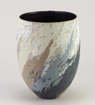 Lot 20 - CLARE CONRAD (born 1949); a stoneware vessel...