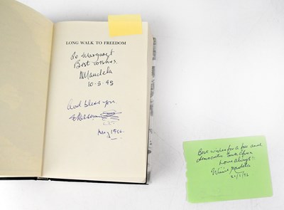 Lot 577 - NELSON MANDELA; 'Long Road to Freedom', the...