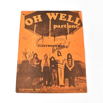 Lot 193 - FLEETWOOD MAC; sheet music for 'Oh Well, Part...