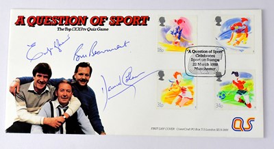 Lot 567 - A QUESTION OF SPORT; a first day cover bearing...