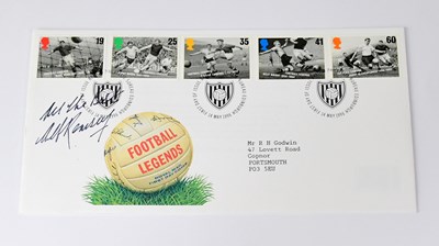 Lot 572 - ALF RAMSEY; a first day cover bearing...