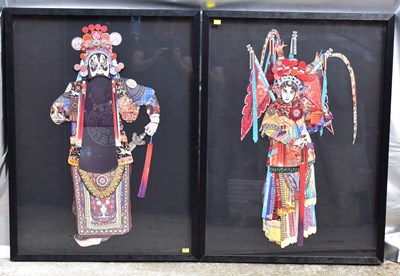 Lot 503 - A pair of modern box frame pictures, each...