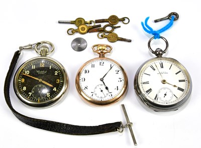 Lot 3031 - CORTEBERT WATCH COMPANY; a chrome cased crown...