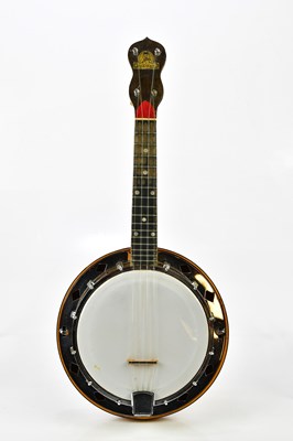 Lot 1280 - A George Formby model banjolele, numbered...