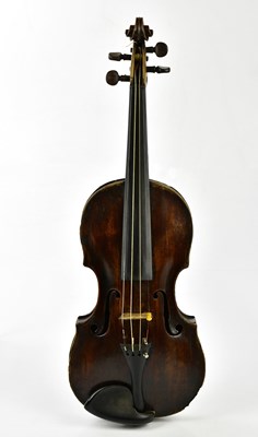 Lot 1240 - A full size German violin, unlabelled, with...