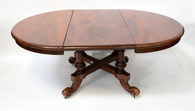 Lot 90 - A Victorian mahogany circular extending table...