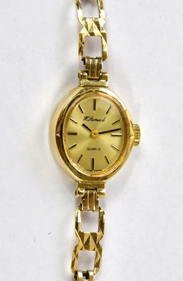 Lot 2197 - H. SAMUEL; a 9ct gold lady's quartz wristwatch,...