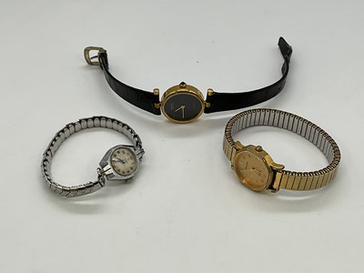 Lot 1311 - Three lady's wristwatches, Tudor, Bulova and...