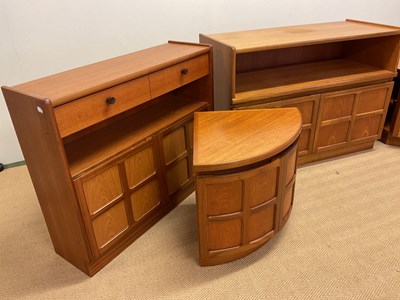 Lot 437 - NATHAN FURNITURE; a set of four 1970s teak units.