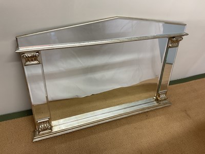 Lot 476 - A decorative overmantel mirror in a classical...