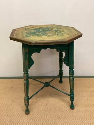 Lot 451 - PARNALL & SONS LTD; a green stained pine table...
