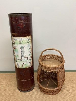 Lot 474 - Spalding Fibre Company, golf club container...