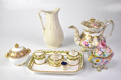 Lot 149 - A group of mainly late 19th century ceramics