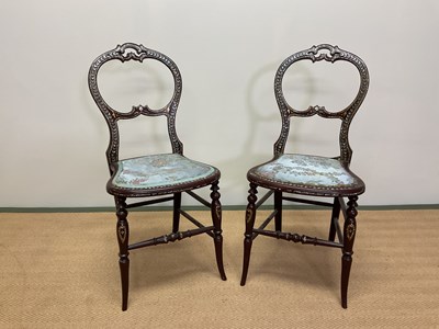 Lot 466 - A pair of early 20th century lacquered bedroom...