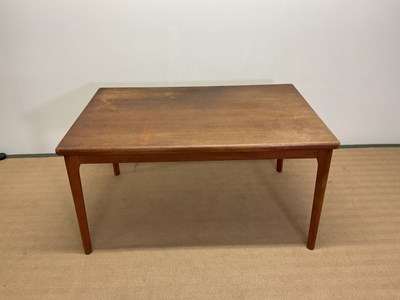 Lot 421 - A mid 20th century Danish teak extending table,...