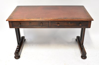Lot 55 - A Victorian rosewood side table/desk with...