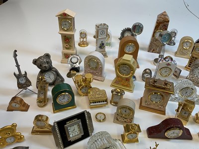 Lot 322 - Quantity of miniature clocks.
