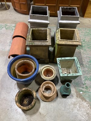 Lot 360 - Quantity of garden planters, including square...