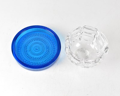 Lot 463 - ORREFORS; a heavy cut glass footed bowl,...