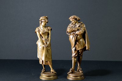 Lot 1173 - LEOPOLD HARZE (1831-1893); a pair of 19th...