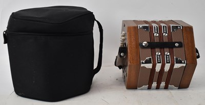 Lot 353 - A modern Hohner twenty-one key concertina,...