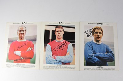 Lot 407 - Six Typhoo Tea signed collectors' cards,...