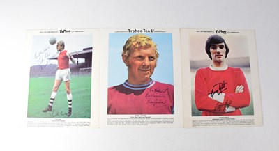 Lot 408 - Six Typhoo Tea signed collectors' cards,...