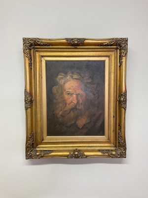 Lot 294 - UNATTRIBUTED; a contemporary oil on canvas,...