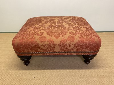 Lot 442 - A contemporary stud decorated upholstered...