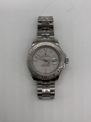 Lot 1317 - ROLEX; a Yacht Master 40, platinum and...