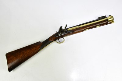 Lot 543 - WILLIAM HOWELL; a 19th century flintlock...