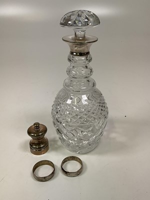 Lot 1073 - An Elizabeth II hallmarked silver mounted...