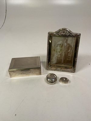 Lot 1067 - A George VI hallmarked silver cigarette box of...