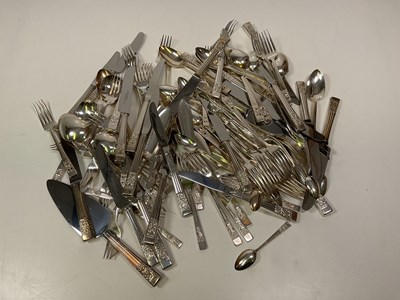 Lot 1116 - Oneida Hampton Court;  quantity of silver...
