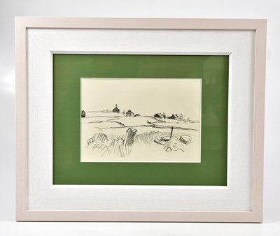 Lot 146 - ELLIS SHAW; graphite drawing, buildings in...