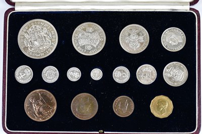 Lot 2221 - A George VI 1937 specimen coin set from crown...