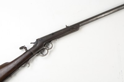 Lot 557 - FRANK WESSON; a .32 rim fire heavy barrelled...