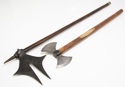 Lot 716 - Two contemporary axes, comprising a...