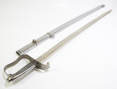 Lot 712 - An unmarked dress sword with wire wound...