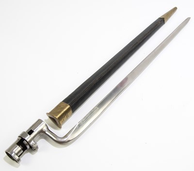 Lot 688 - An 1876 pattern socket bayonet for the Martini-...