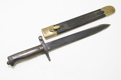Lot 700 - An Italian M1891 knife bayonet for the M1891...