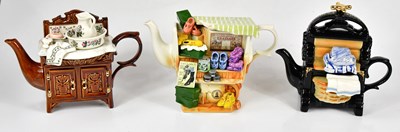 Lot 1485 - CARDEW DESIGNS; three limited edition teapots.