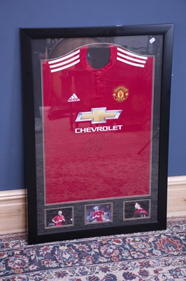 Lot 1321 - RYAN GIGGS; an autographed Manchester United...