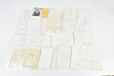 Lot 1322 - A quantity of assorted autographs,...
