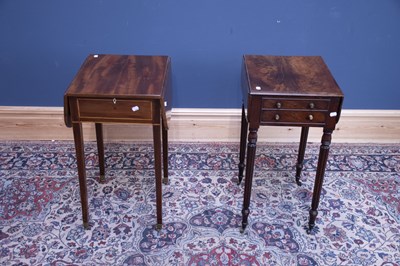 Lot 2453 - Two 19th century drop-leaf mahogany Pembroke...