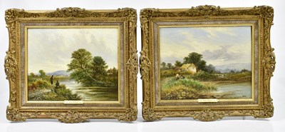 Lot 366 - WALTER WILLIAMS (1836-1906); a pair of oils on...
