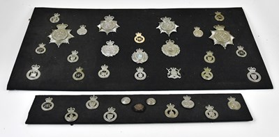 Lot 499 - Two mounted panels containing an assortment of...