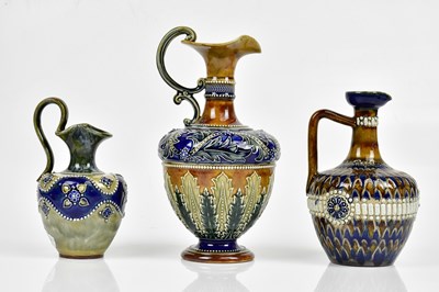 Lot 1535 - DOULTON LAMBETH; an Artware ewer produced for...